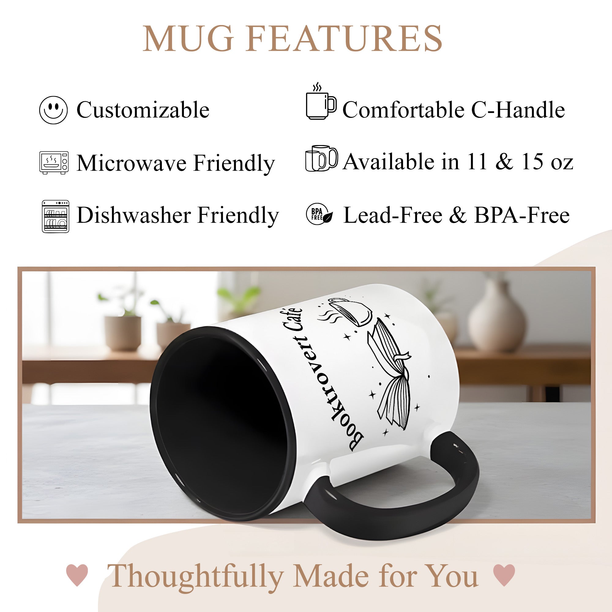 Booktrovert Cafe Mug – Book Lover Coffee Cup – Introvert Reader Gift – Multi Color Ringer Mug 11oz 15oz |mug 102