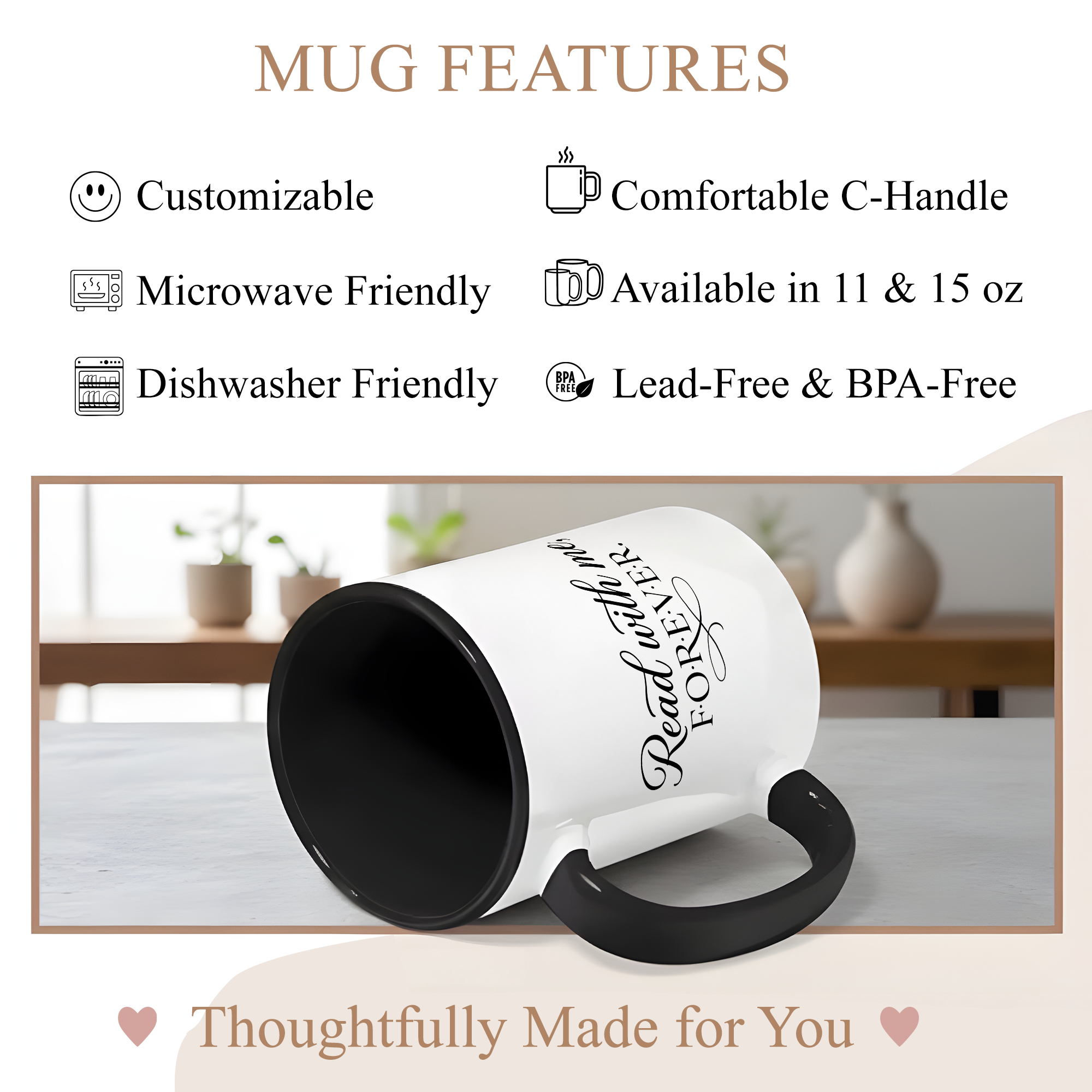 Loved and Never Forgotten Mug – Memorial Gift Coffee Cup – Sympathy Remembrance Mug – 11oz 15oz Ceramic | Mug 150