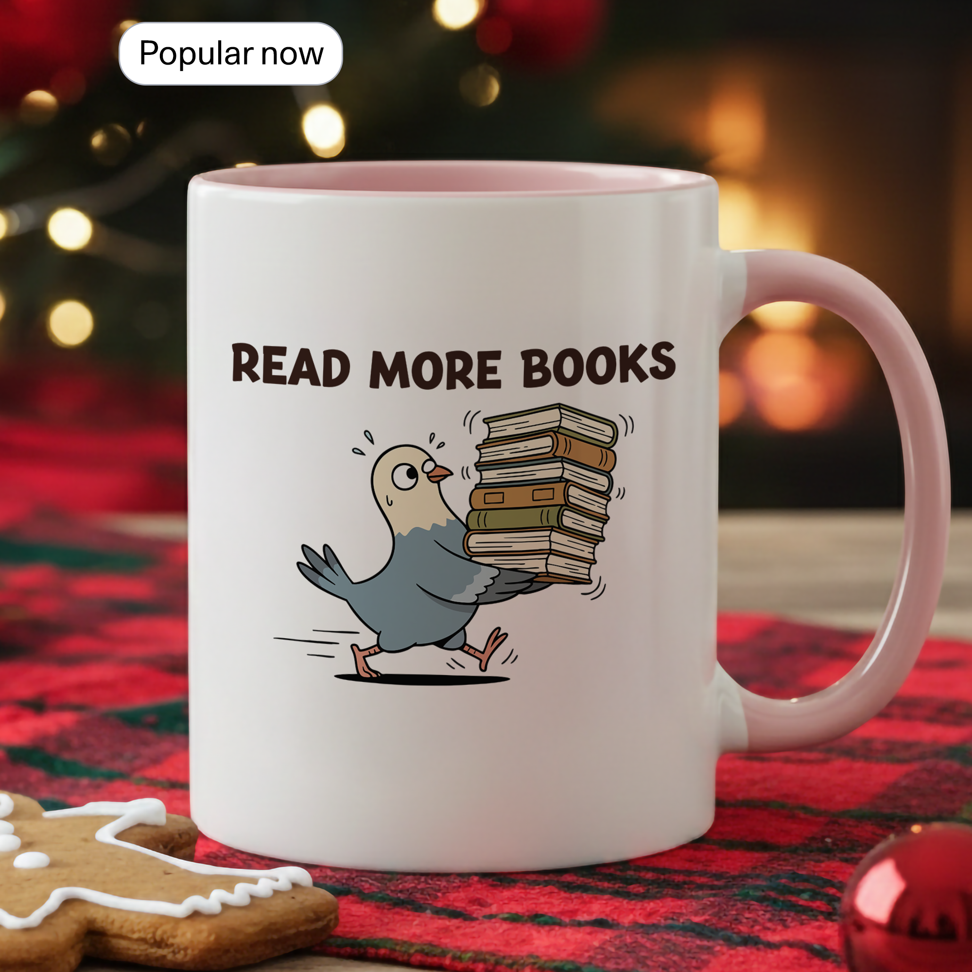 Read More Books Mug – Book Lover Coffee Cup – Reader Gift – Books and Coffee Ringer Mug |Mug 97