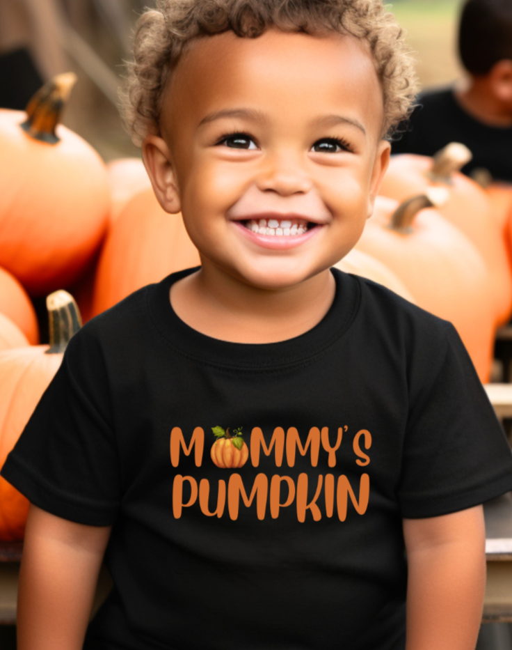 Mommy and me pumpkin tshirt, mama + mini matching tee, mommy's pumpkin shirt, fall halloween, gift idea, family matching tshirts,