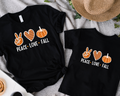 Peace Love Fall t-shirt, mommy and me matching shirts, mama + mini, gift idea for mom and son, shirts for daughter, family tshirts