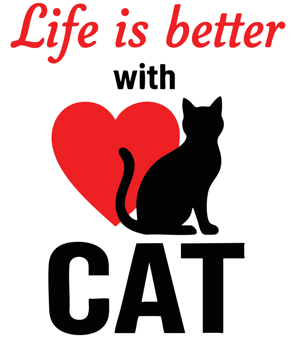 Life Is Better With Cats Mug – Cat Lover Coffee Cup – Cute Cat Mom Gift – 11oz 15oz Ringer Mug | Mug 129